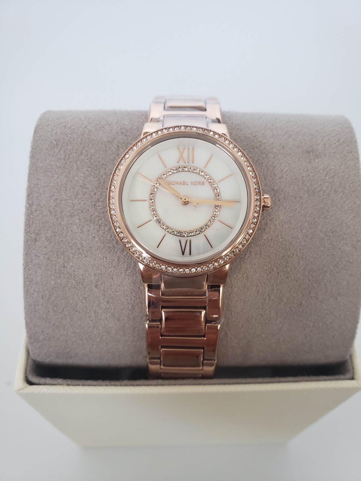 （美品）Michael Kors MK3831 Rose Gold ステンレス 225$ Michael Kors Women's Gabbi Rose Gold tone Stainless
