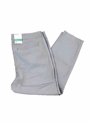 NWT Old Navy Gray Pixie Mid-Rise Ankle Length Pants Women s Size 18