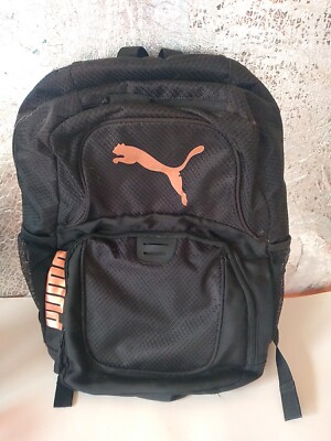 Puma Contender 3.0 Backpack, Book Bag School Black/Silver Logo Laptop