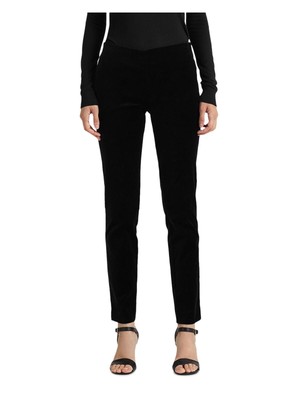 

LAUREN RALPH LAUREN Женские черные узкие брюки до щиколотки на молнии, Черный, 200882202001