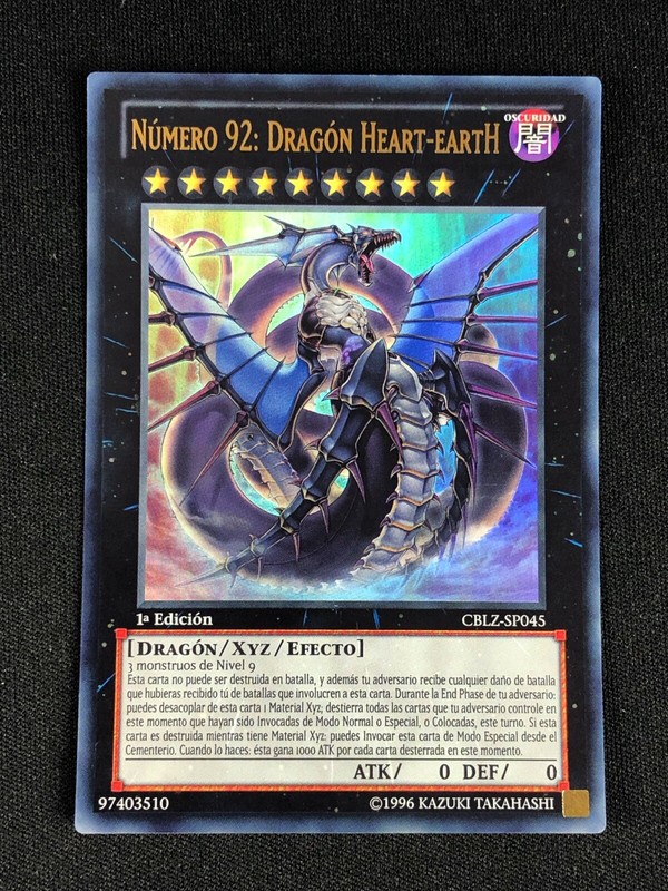 YUGIOH NUMBER 92: HEART EARTH DRAGON CBLZ-EN045 1ST ULTRA