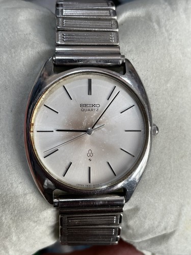 希少 80s SEIKO QUARTZ レクタンギュラー 日本製 腕時計 SEIKO SOLAR（セイコー ソーラー）ART DECO レクタンギュラー