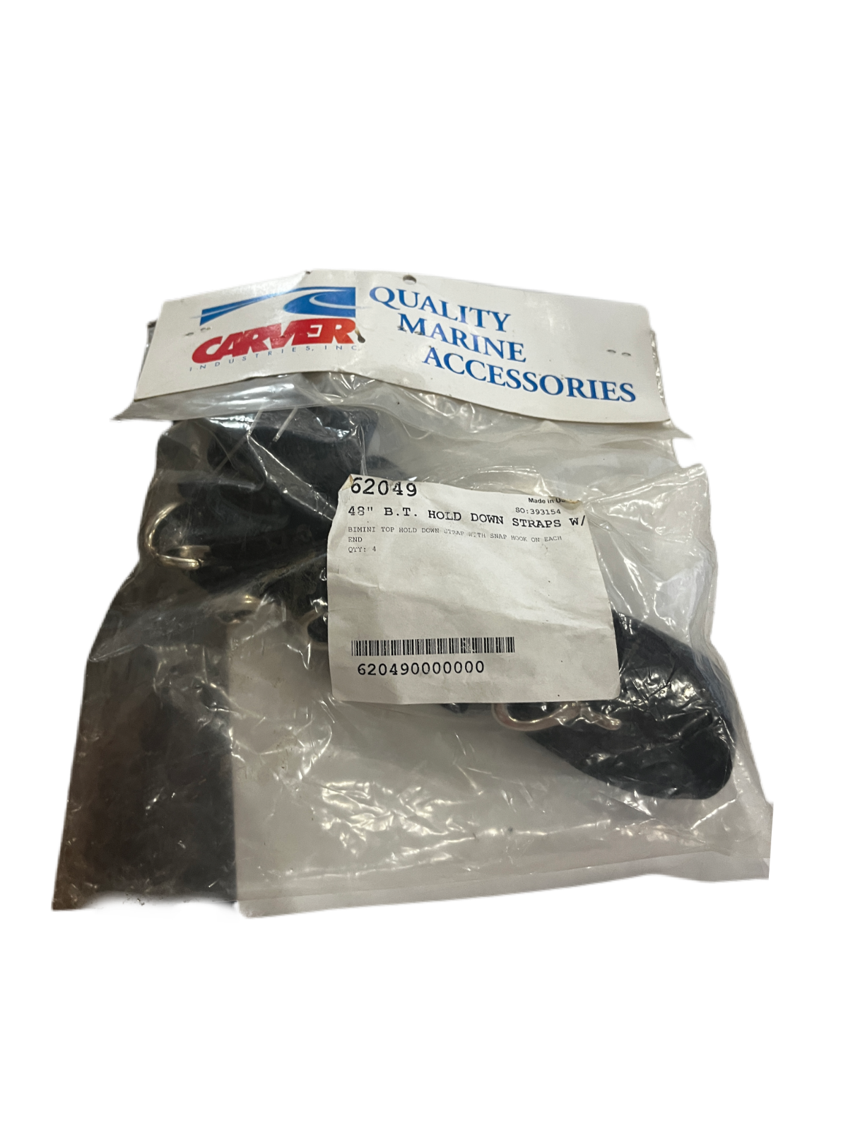 Carver Covers 62049 62049; 4-Pack Bimini Hold Down Straps 48-Inch Double