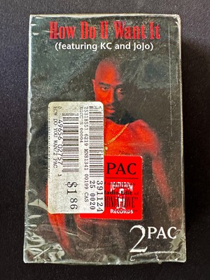 2Pac Tupac ''How Do U Want It'' ''California Love'' Cassette Tape SEALED REWIND AMG