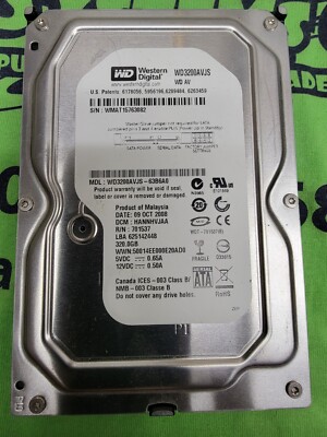 Western Digital Caviar 320GB Internal SATA 7200RPM 3.5'' HARD DRIVE - WD3200AVJS
