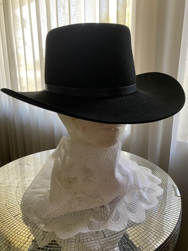 VINTAGE - Westerner BY RESISTOL - COWBOY BLACK HAT -SZ 6-7/8 | eBay