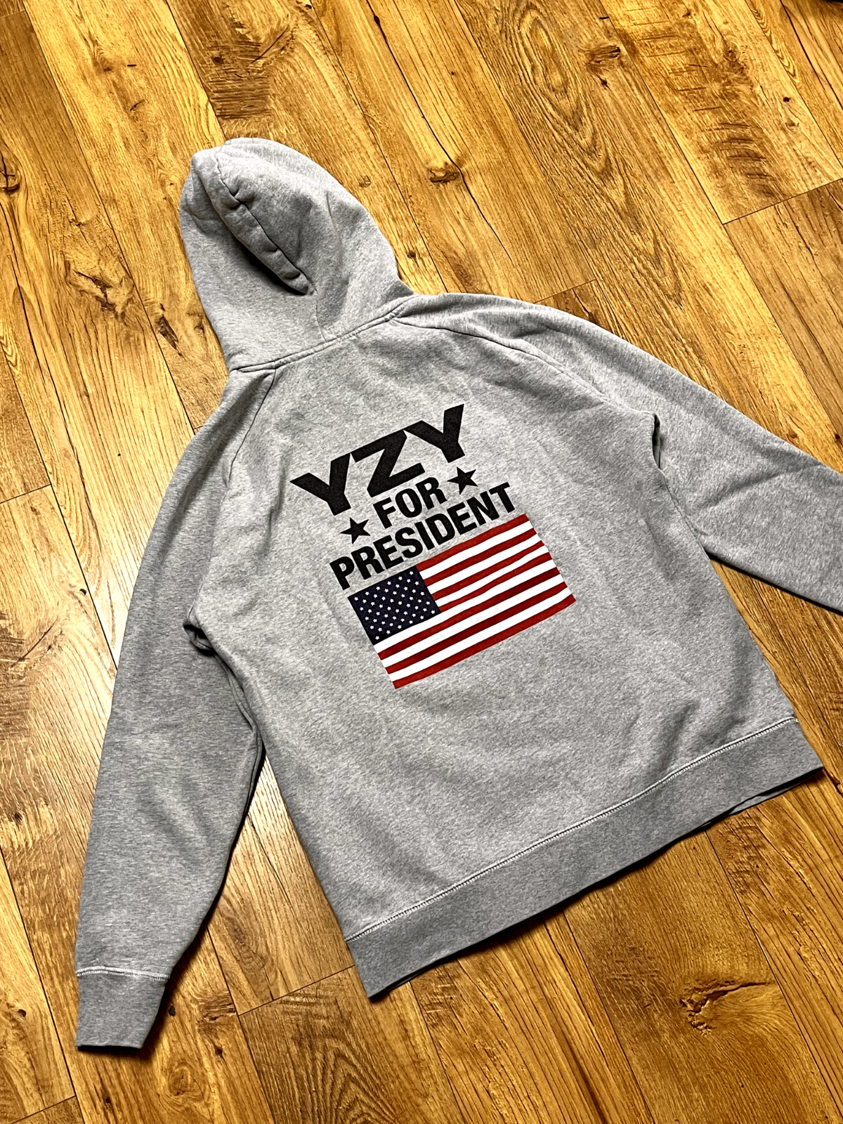 YZY Kanye West x Kream For President Hoodie Gray | eBay