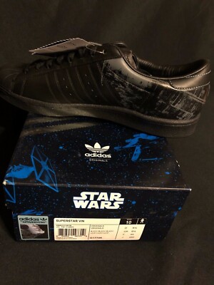 Adidas Star Wars Super DeathStar Trainers Sneakers Shoes Size 10 43