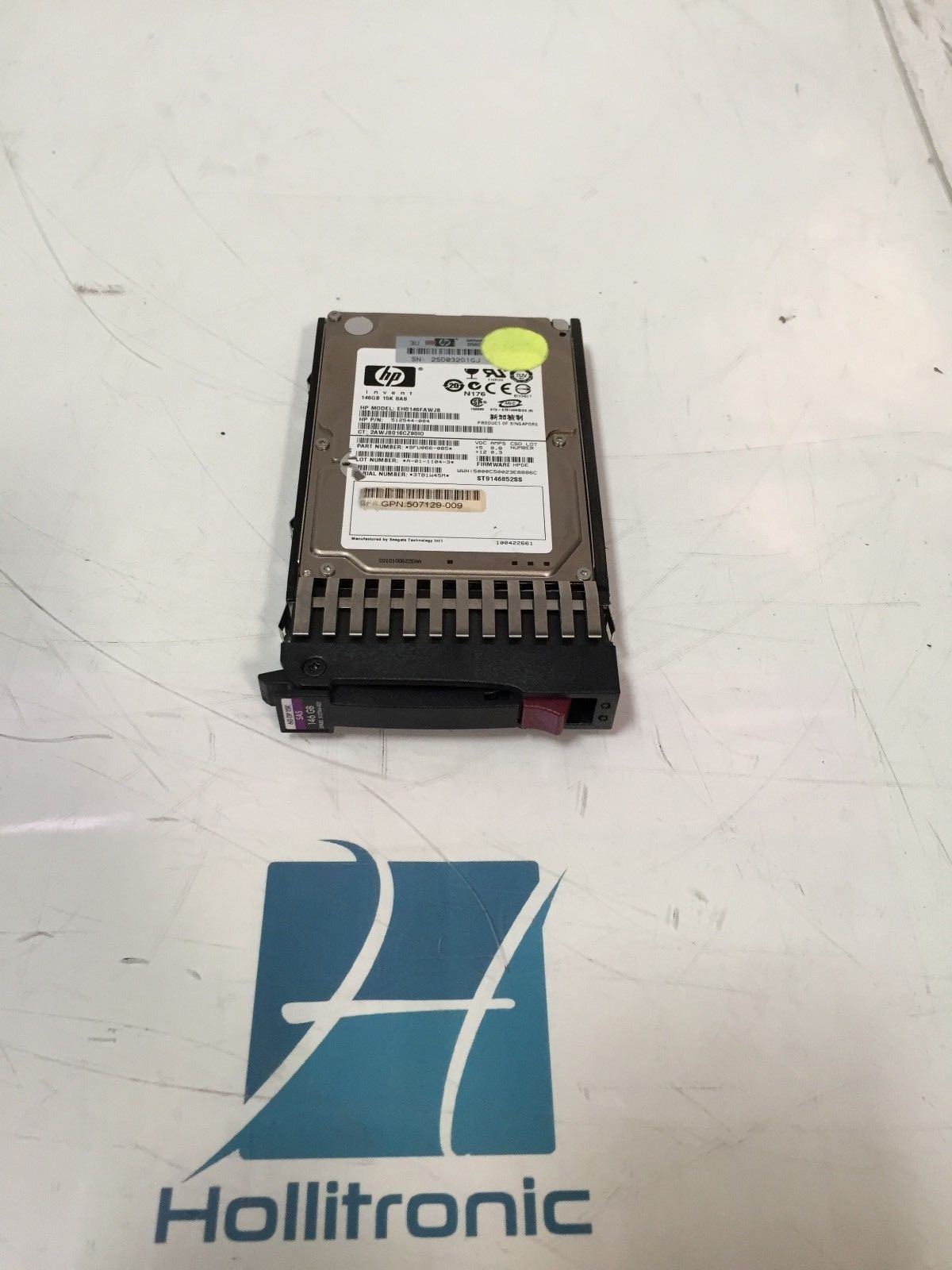 Disque Dur Interne HP EH0146FAWJB 146Go 15K RPM SAS-2 2.5 Pouces - Neuf