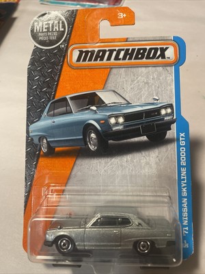 Matchbox 1/64 Diecast Silver 1971 Nissan Skyline 2000 GTX