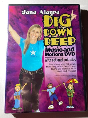 DIG DOWN DEEP MUSIC & MOTIONS DVD 2009 JANA ALAYRA - NEW SEALED