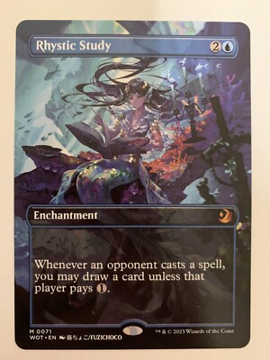 Rhystic Study (Anime Borderless) Wilds of Eldraine: Enchanting Tales Regular