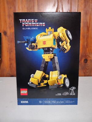 Authentic LEGO ICONS TRANSFORMERS BUMBLEBEE (10338) - 950 Pieces - SEALED
