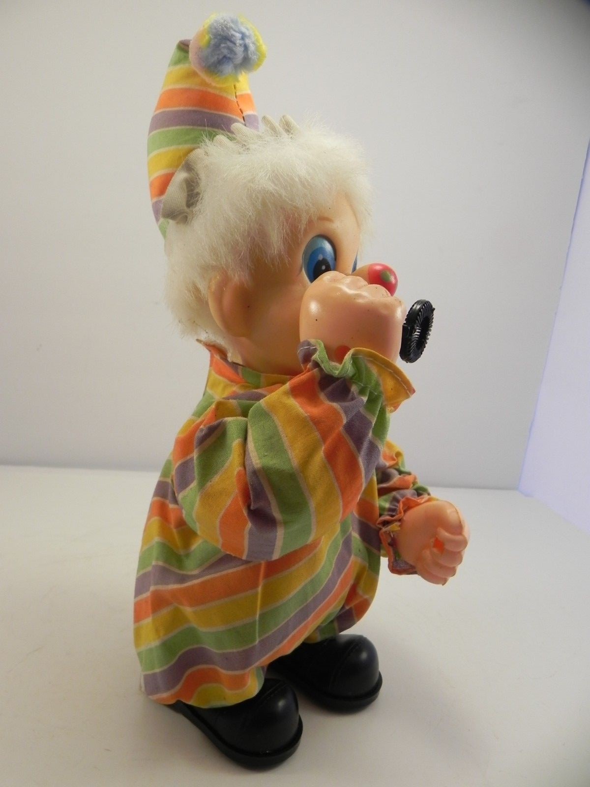 Vintage Happy Clown Bubble Blowing Toy Battery Operated Works
