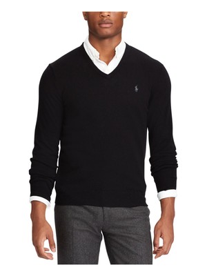

Мужской темно-синий пуловер с v-образным вырезом POLO RALPH LAUREN, классический размер 4XL, высокий, Navy