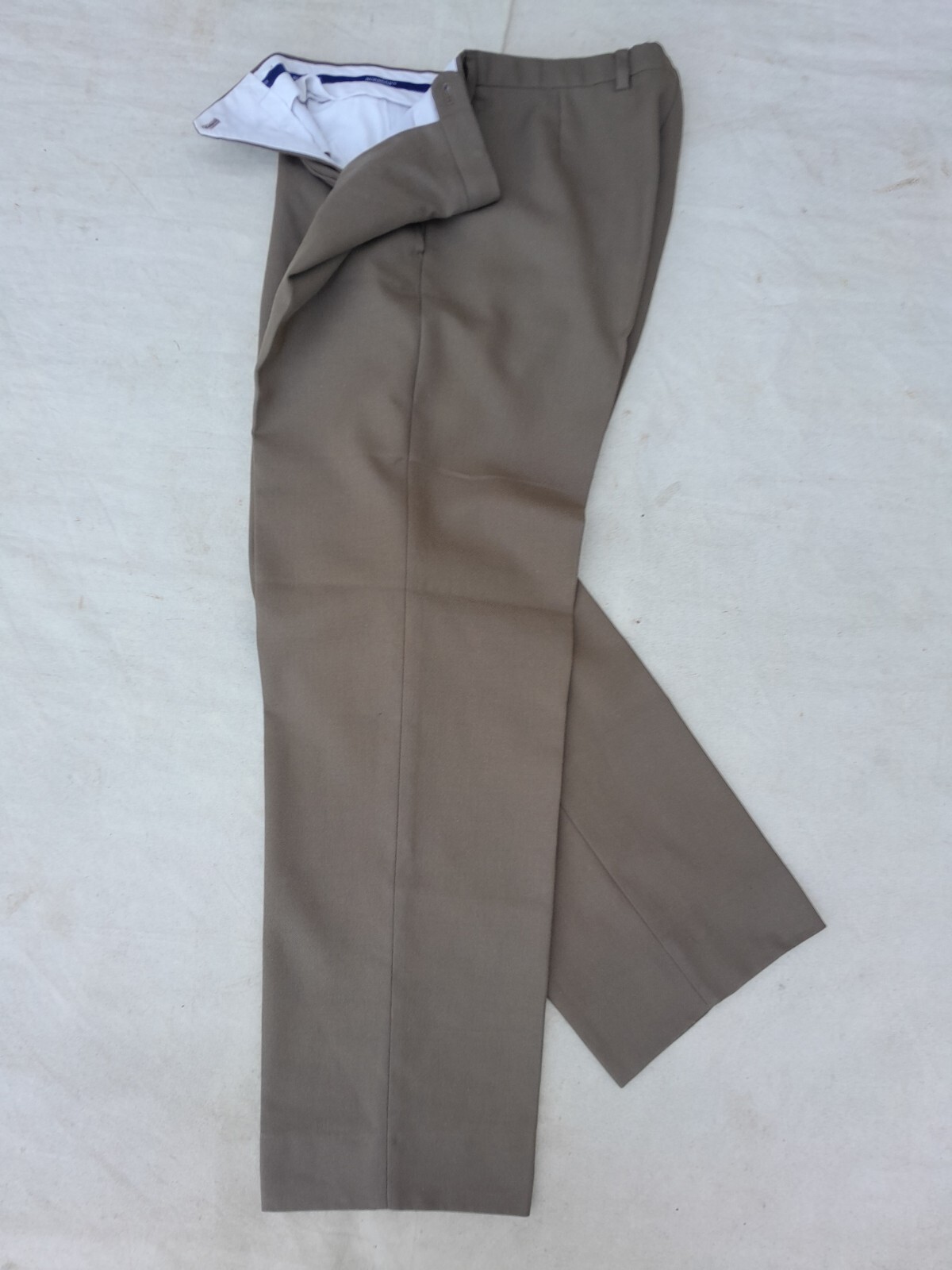 Burberry London Pants Mens 36in Beige Pleated Made in Spain EU 46