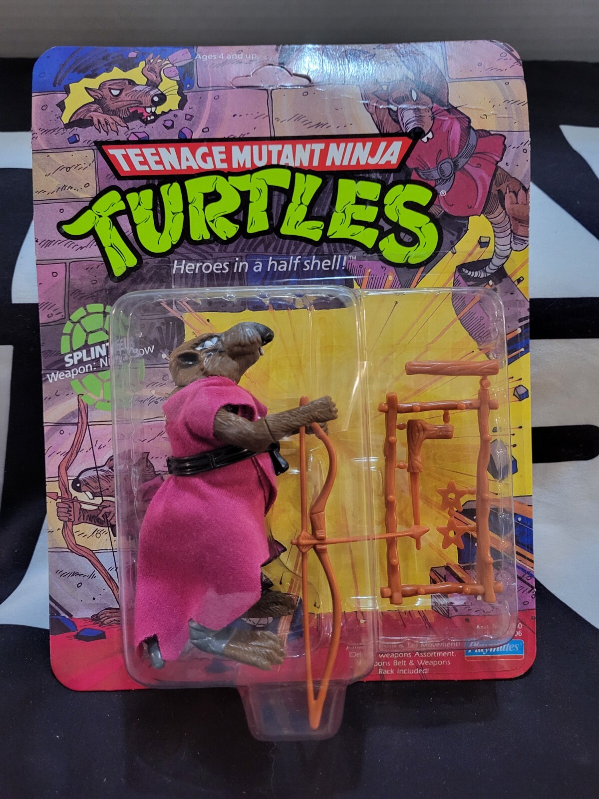 Splinter 1990 44 Back TMNT Teenage Mutant Ninja Turtles NEW