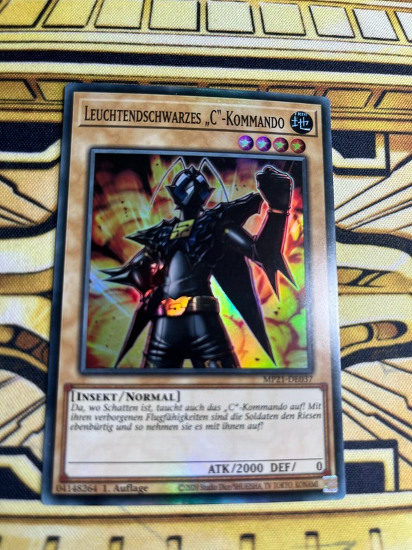 Yugioh Leuchtendschwarzes âCâ-Kommando Mp21-De037 Super Rare