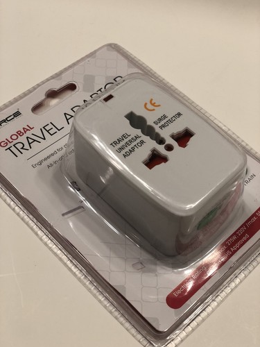 G FORCE TRAVEL ADAPTER, ALL-IN-1 UNIT,INCLUDES 4 MOST COMMON PLUG CONFIGURATIONS