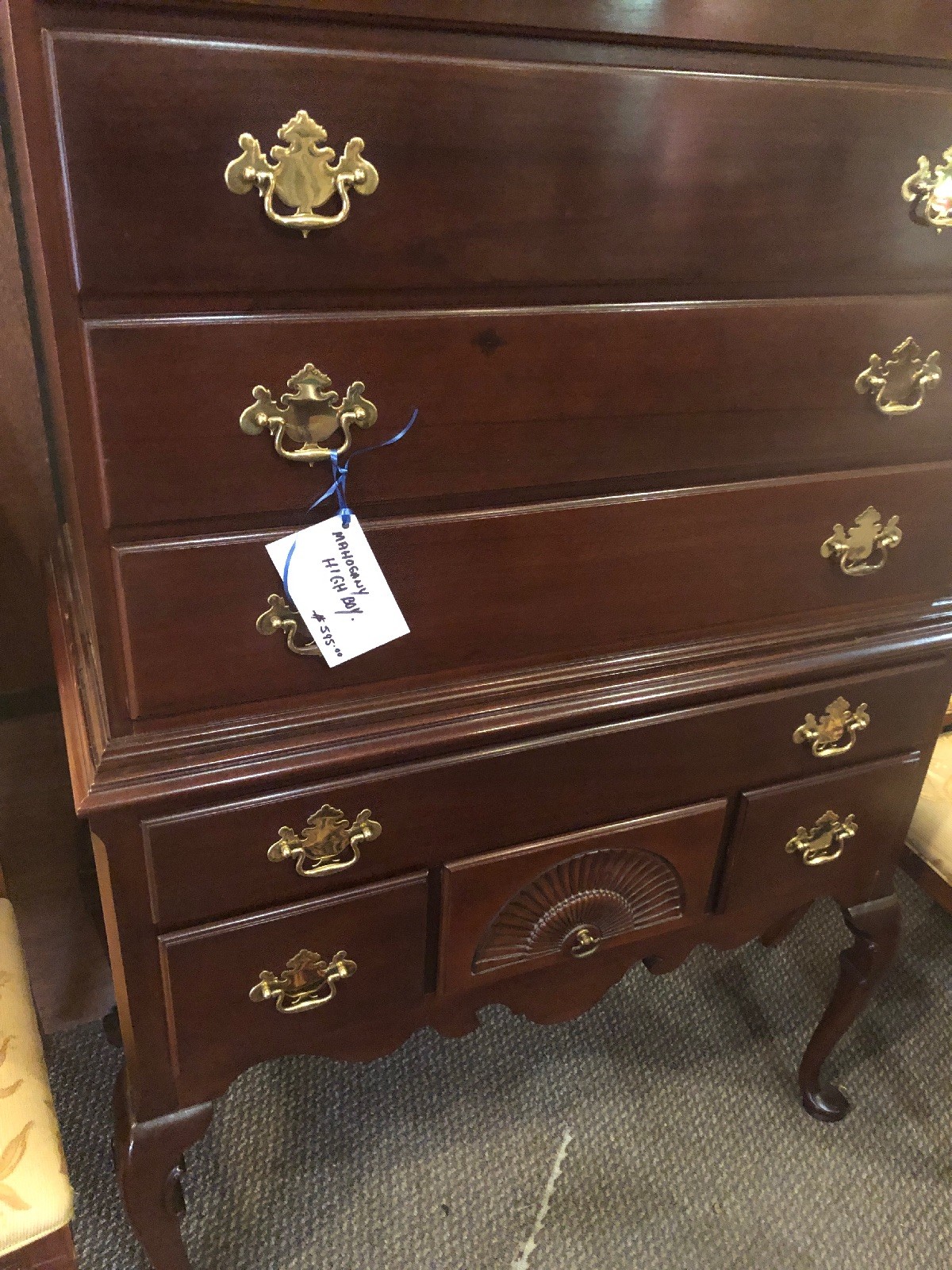 Gorgeous Mahogany Highboy Dresser