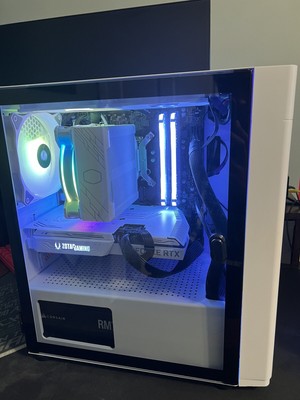 All white gaming pc used rtx 3060ti i7-10700k 16gb of ram  250gb of ssd