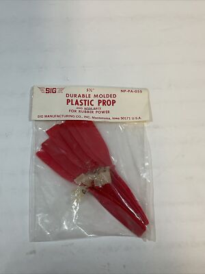 NIP 5.5'' SIG DURABLE PLASTIC PROPELLERS PROP FOR RUBBER POWER/FREE FLIGHT MODELS
