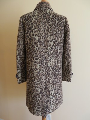 Pre-owned Jcrew J.crew Topcoat In Double Leopard, H2734, Sz 2, Fall 2017 In Brown