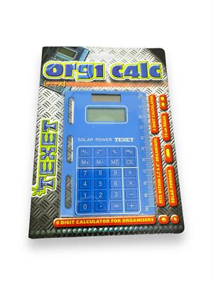 TEXET Org1 C4lc Solar powered thin calculator , one side ruler