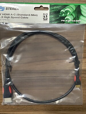 Steren 3-ft. HDMI to Mini-HDMI Cable New In Packaging
