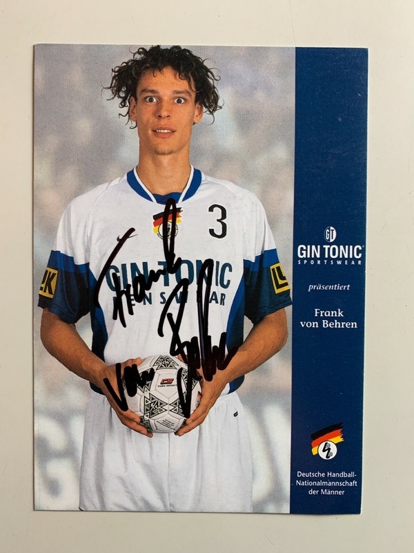 Carte Handball // Deutsche Nationalmannschaft // Frank Von Behren - Signe