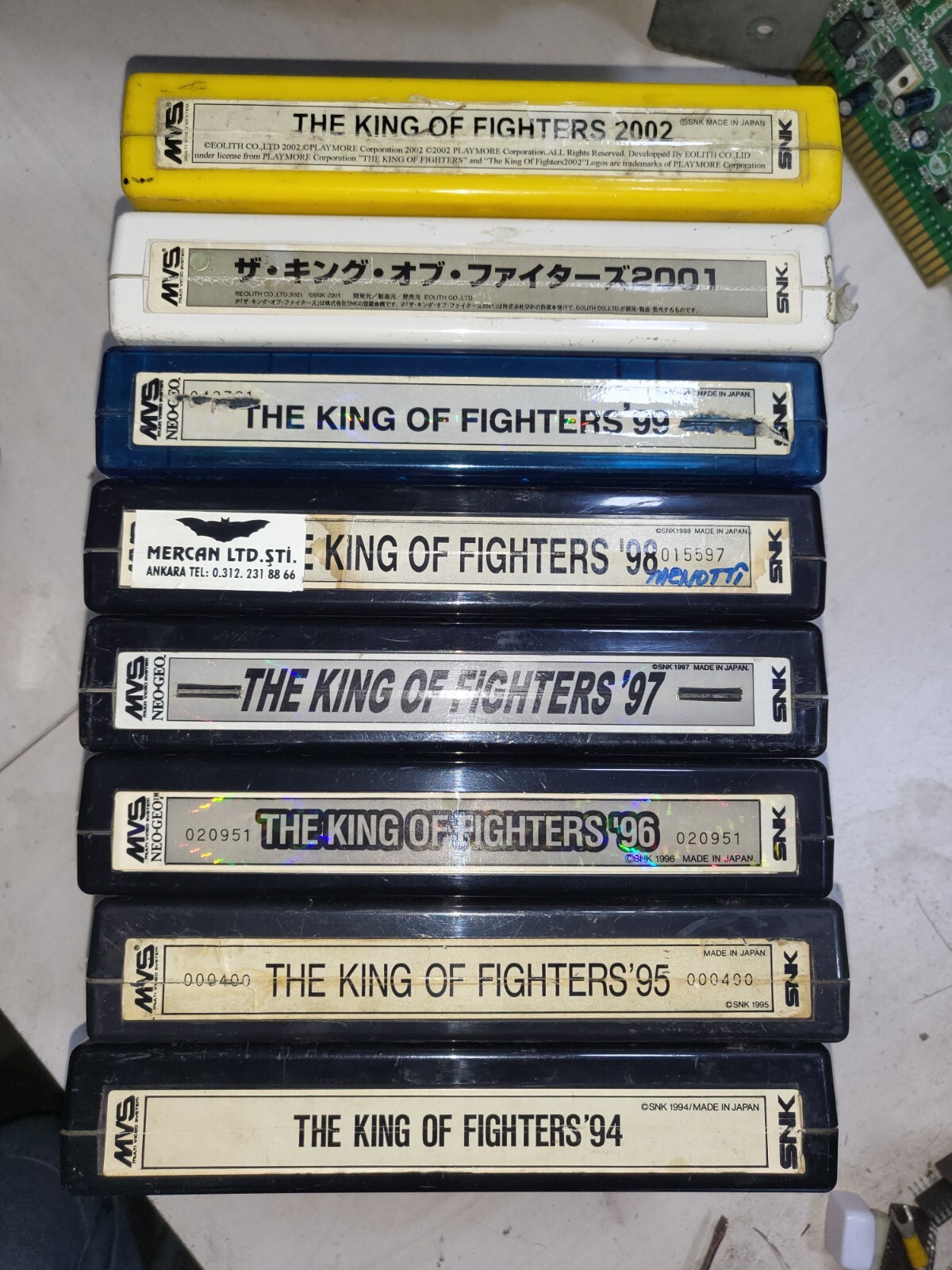 NEO GEO  SNK MVS ザ・キング・オブ・ファイターズ 96 カセット NEO GEO SNK MVS ザ・キング・オブ・ファイターズ 96 カセット