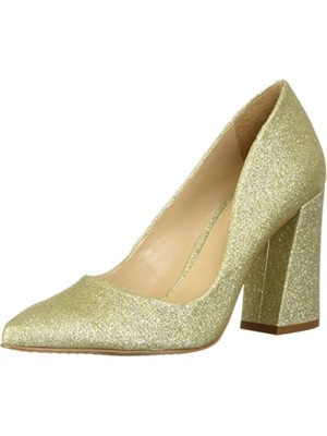 

VINCE CAMUTO Женские блестящие туфли без шнуровки Talise Flare с подкладкой золотого цвета, 6 м, Золотой, VC-TALISE