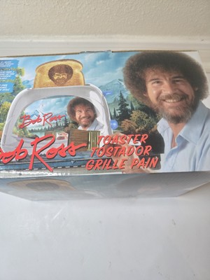 Uncanny Brands Bob Ross Toaster - Toasts Bob's Iconic Face on Toast New Crisp