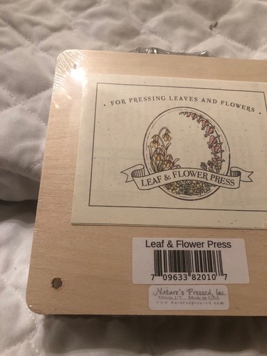flower & Leaf press nature pressed l Heavy Duty Factory Sealed 7x7 Made In USA