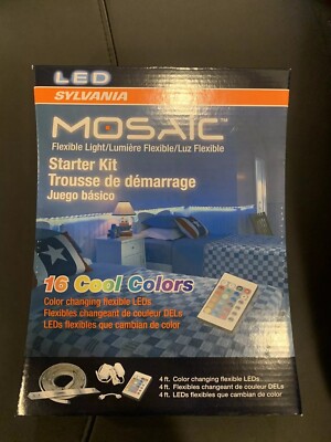 NEW Sylvania Mosaic Flexible Light Starter Kit  4ft Color changing LEDs