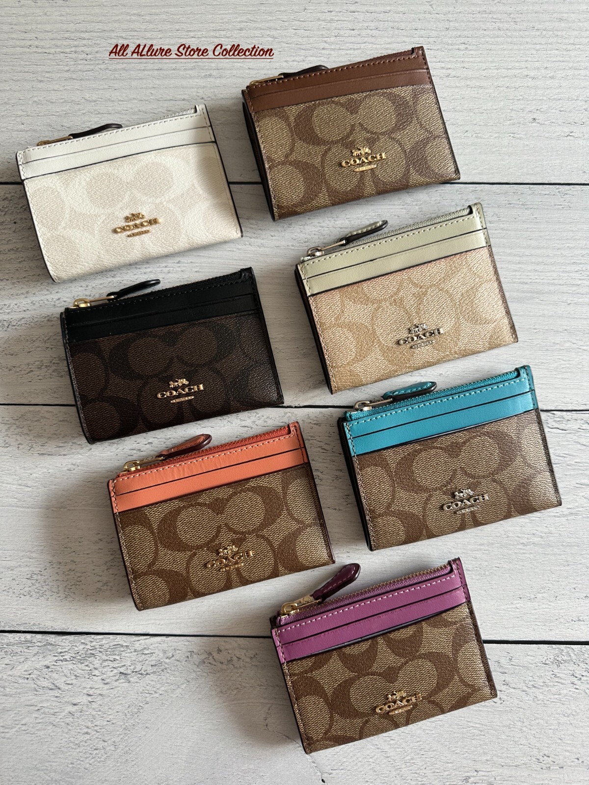 BN Coach Mini Skinny Id CARD Case PICK ONE | eBay
