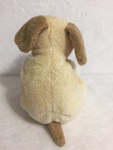 Ty Pluffies PLOPPER Tan Cream Brown Puppy Dog Plush Stuffed Lovey 2002