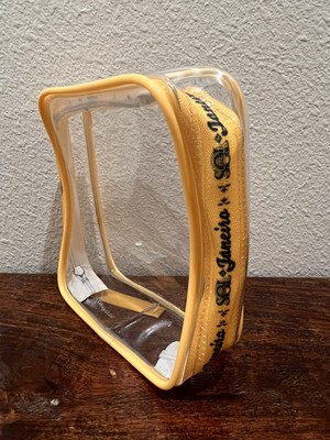Sol De Janerio Cosmetic Makeup Bag Clear Yellow -New