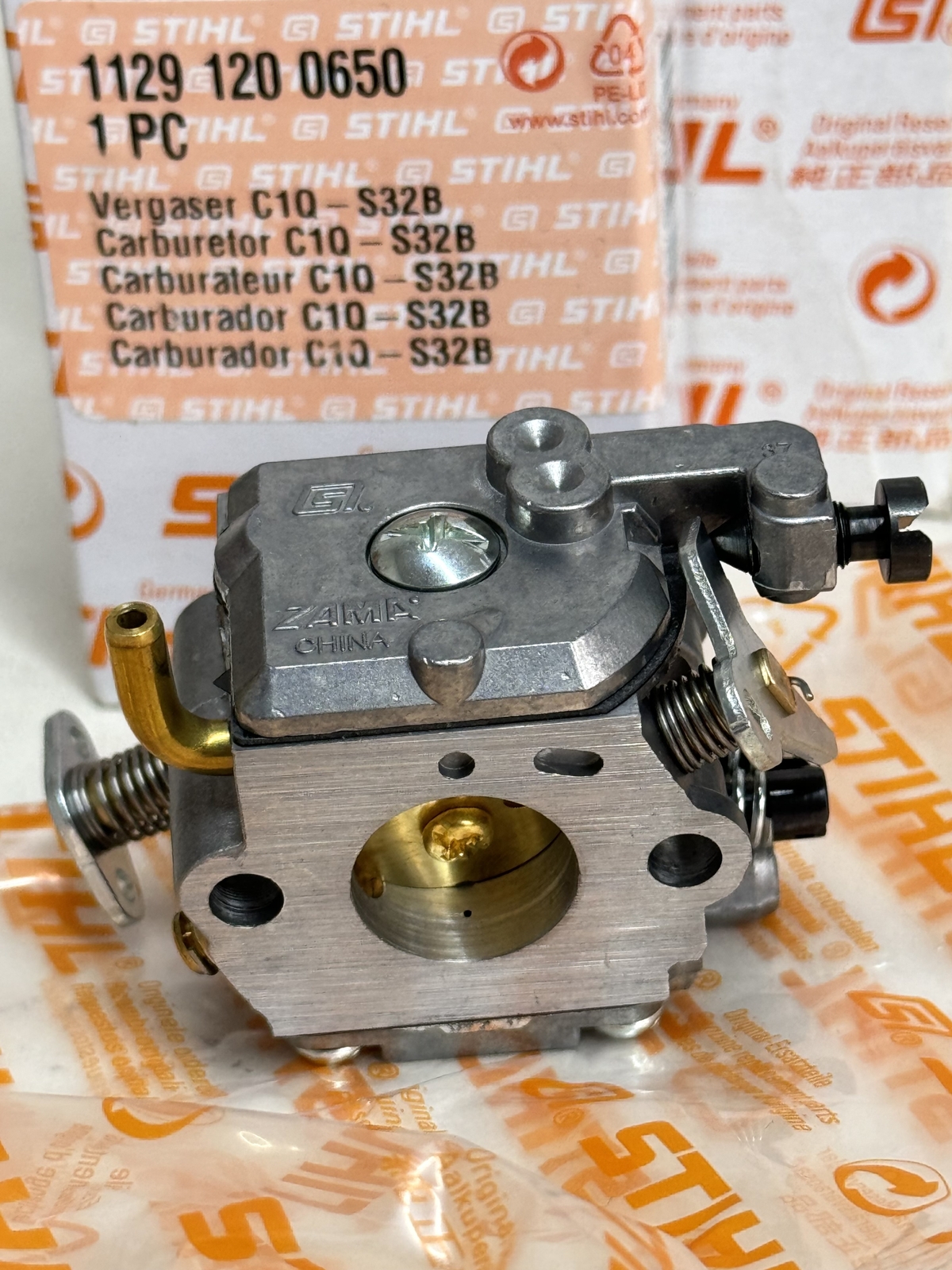 STIHL OEM ZAMA CARBURETOR 1129 120 0650 C1Q-S32B MS200 MS200T 020T - Picture 2 of 3