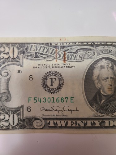 rare serial number 20 dollar bill | eBay