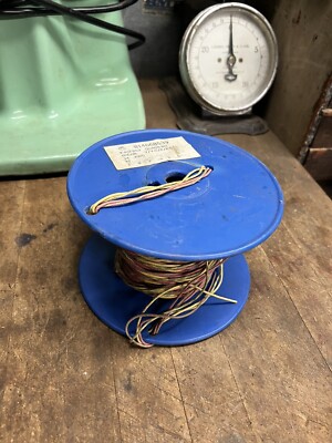 New NOS AT&T Western Electric Telephone Cloth Braid Wire Cable Cord Spool 1.25Lb