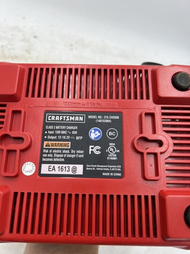 CRAFTSMAN 315.CH2030 12-19.2V Volt Li-Ion Ni-Cd Battery Charger Maintainer
