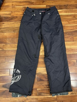 ONEILL Freedom Series Snowboard Ski Pants Black Adjustable Vented Women Sz MED