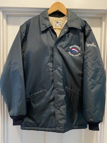 Mens Vintage Medium West Wind Sherpa Jacket Braintree Yacht