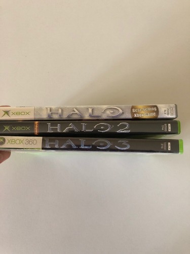 Xbox 360 Game Lot Halo Collection 1 2 3 Bundle Set 3 Games