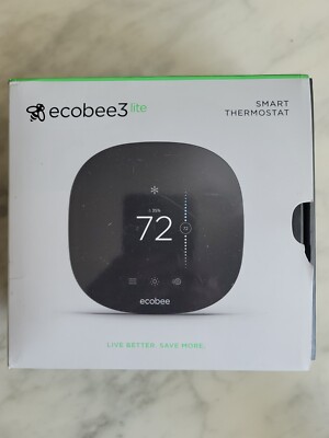 ecobee3 lite Smart Thermostat,Black, EB-STATE3LT-02,Programmable Wifi Thermostat