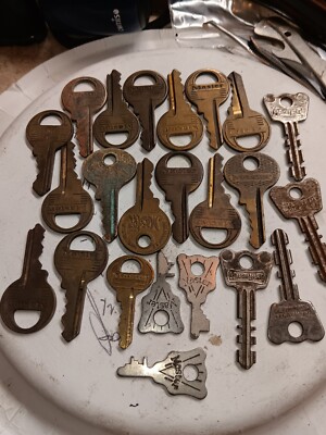 23 Random Master Lock Co. Keys.