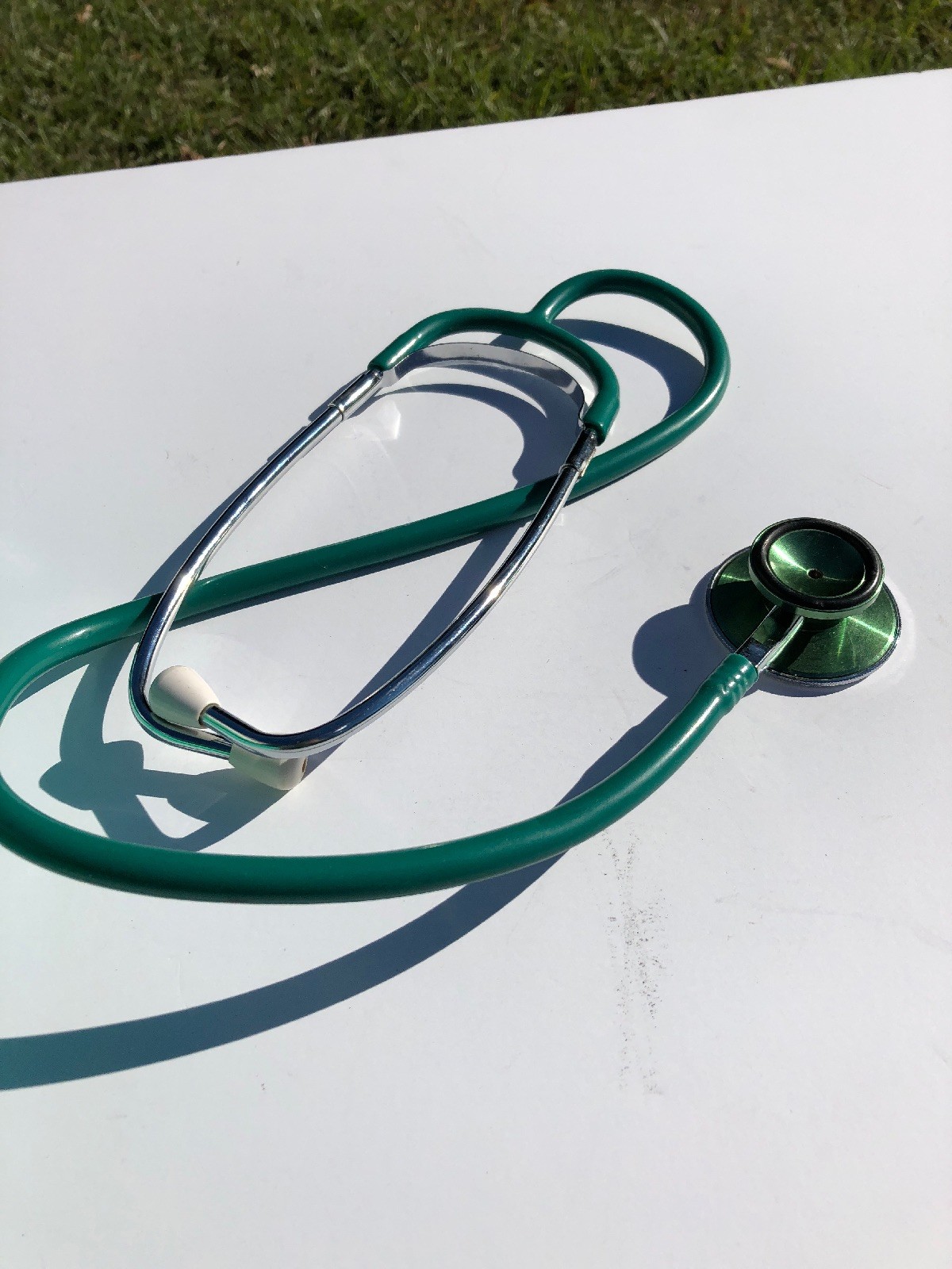 Vintage Marshall Electronics Lightweight Stethoscope Model #412 Green VG+
