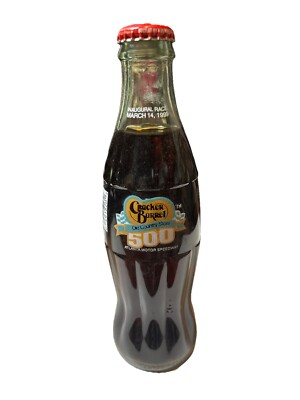 Commemorative Coca Cola Bottle Cracker Barrel 500 Inaugural Race March 14, 1999