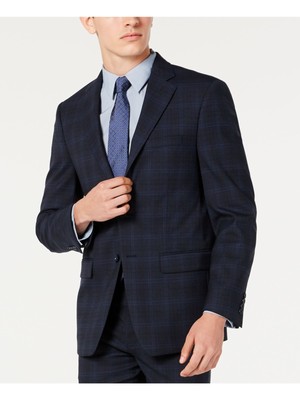 

CALVIN KLEIN Мужской темно-синий пиджак в клетку, Navy